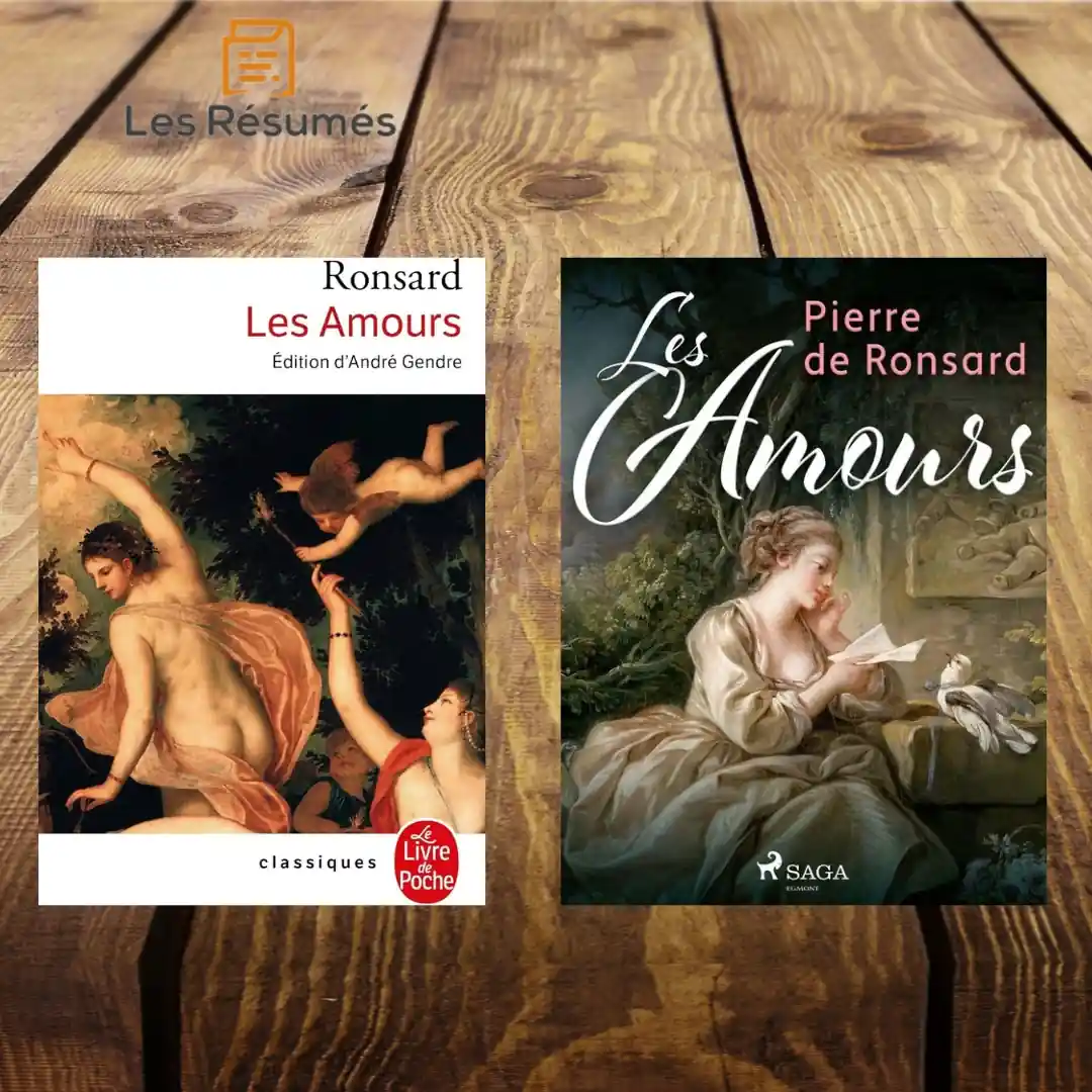 Pages de couvertures de Les Amours de Pierre de Ronsard.