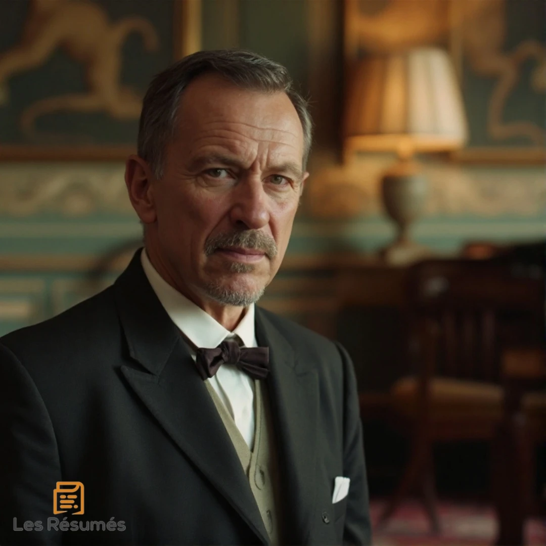 Photo de Charles Swann dans à la recherche du temps perdu, en costume noir et nœud papillon.