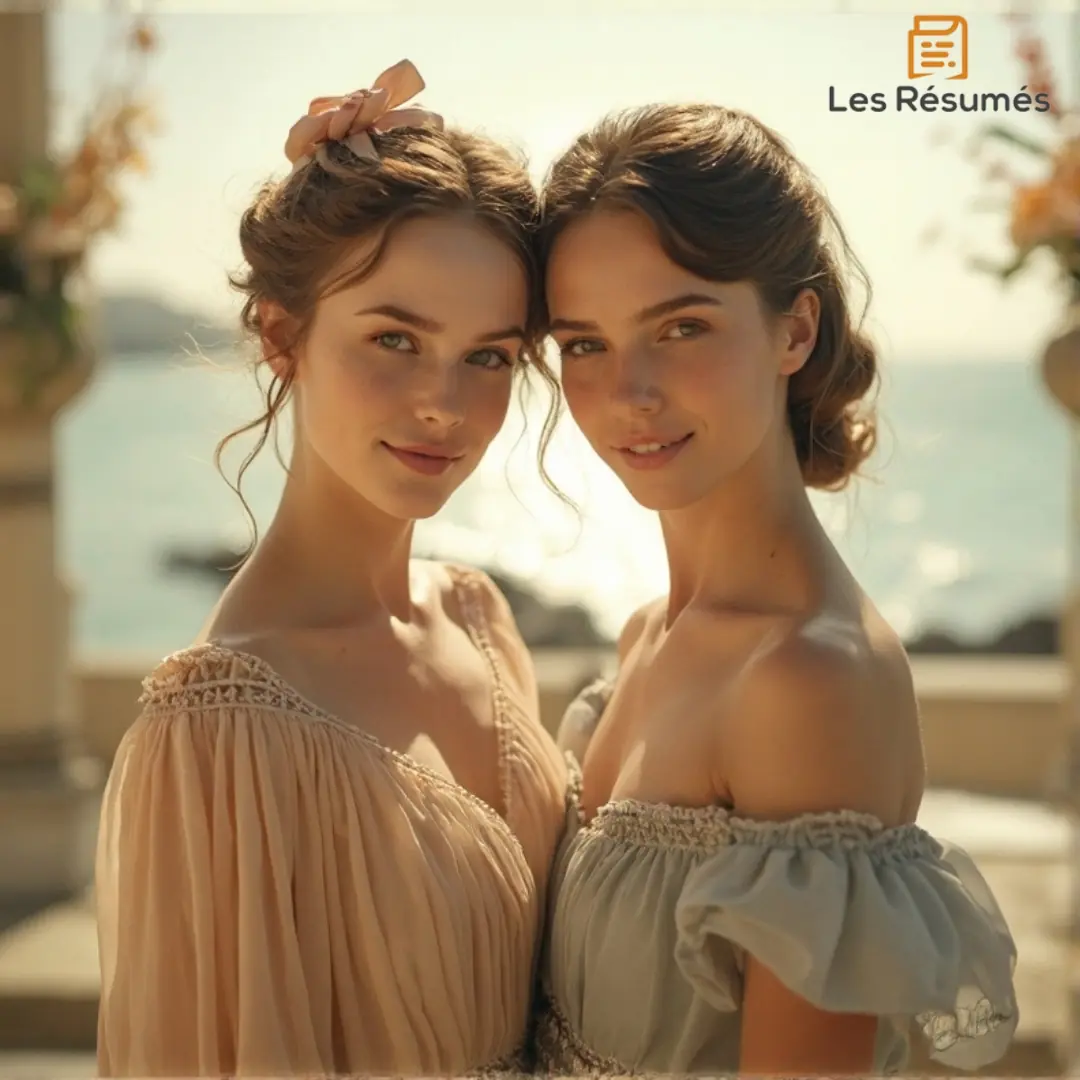 Photo de Gisèle et Rosemonde, deux femmes mondaines dans l'oeuvre de Proust.