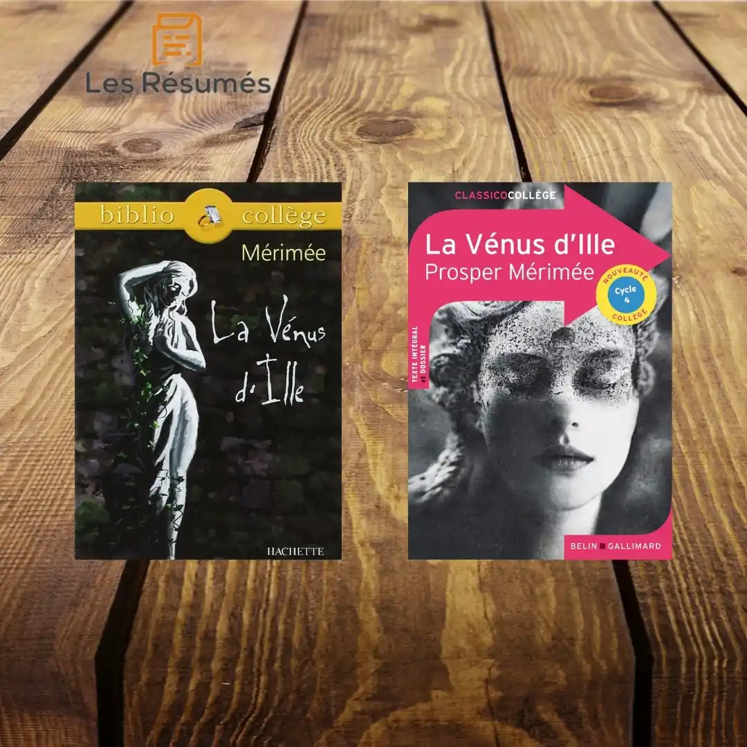 Pages de couverure de La Vénus d'Ille de Prosper Mérimée.