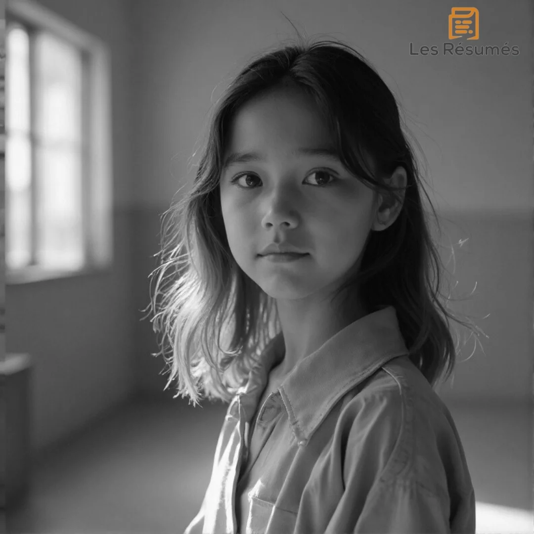 Une jeune fille pensive, debout dans une salle éclairée. Elle représente Rosemary, l'ancienne élève du Passeur, disparue tragiquement.