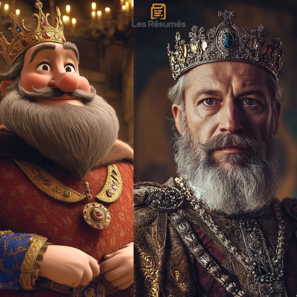 Illustration et photographie du roi Leodegraunce