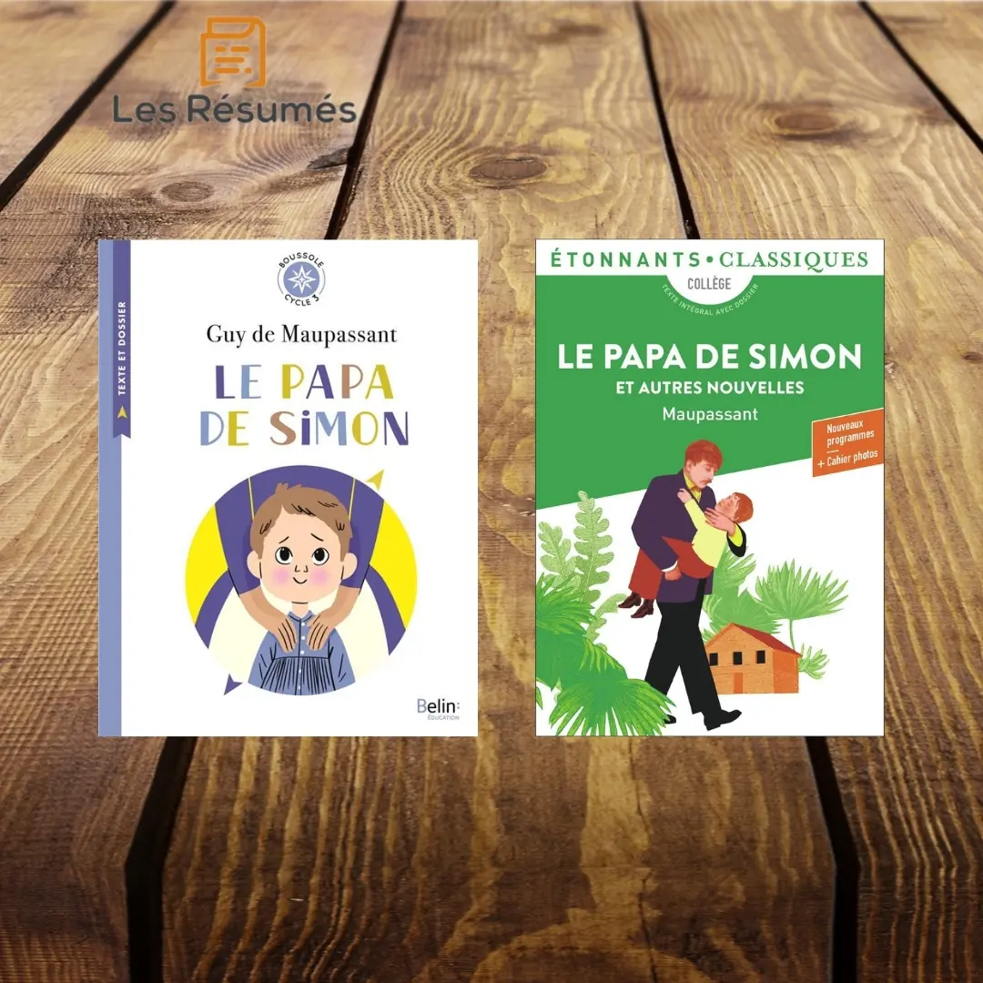 Couvertures du Papa de Simon de Guy de Maupassant.