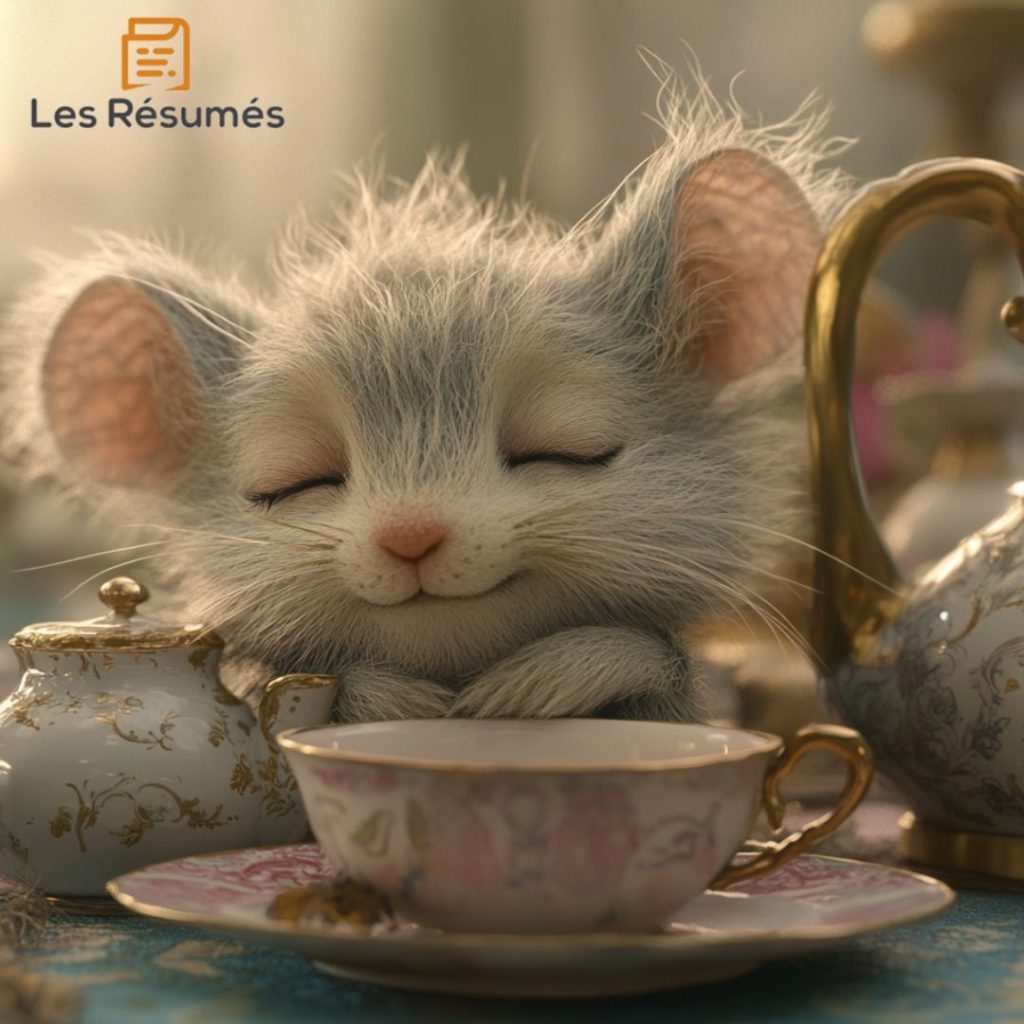Photographie du Loir endormi pendant la cérémonie du thé. 