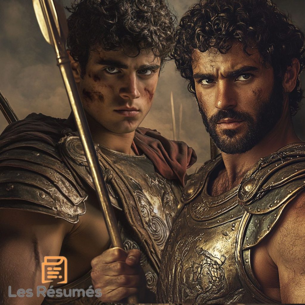 Etéocle et Polynice, les frères décédés d'Antigone.