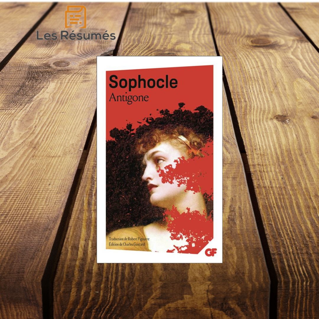 Page de couverture d'Antigone de Sophocle.