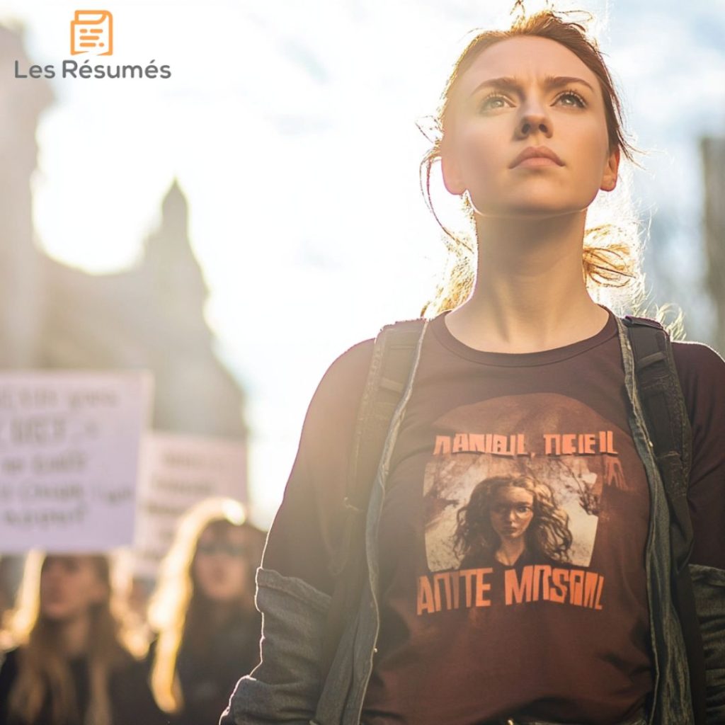 Photographie de la lutte pour l'égalité des sexes menée par les femmes avec Antigone pour icône. 