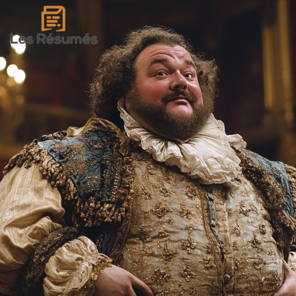 Photographie fictive de Montfleury tel qu'il est représenté dans Cyrano de Bergerac d'Edmond Rostand.