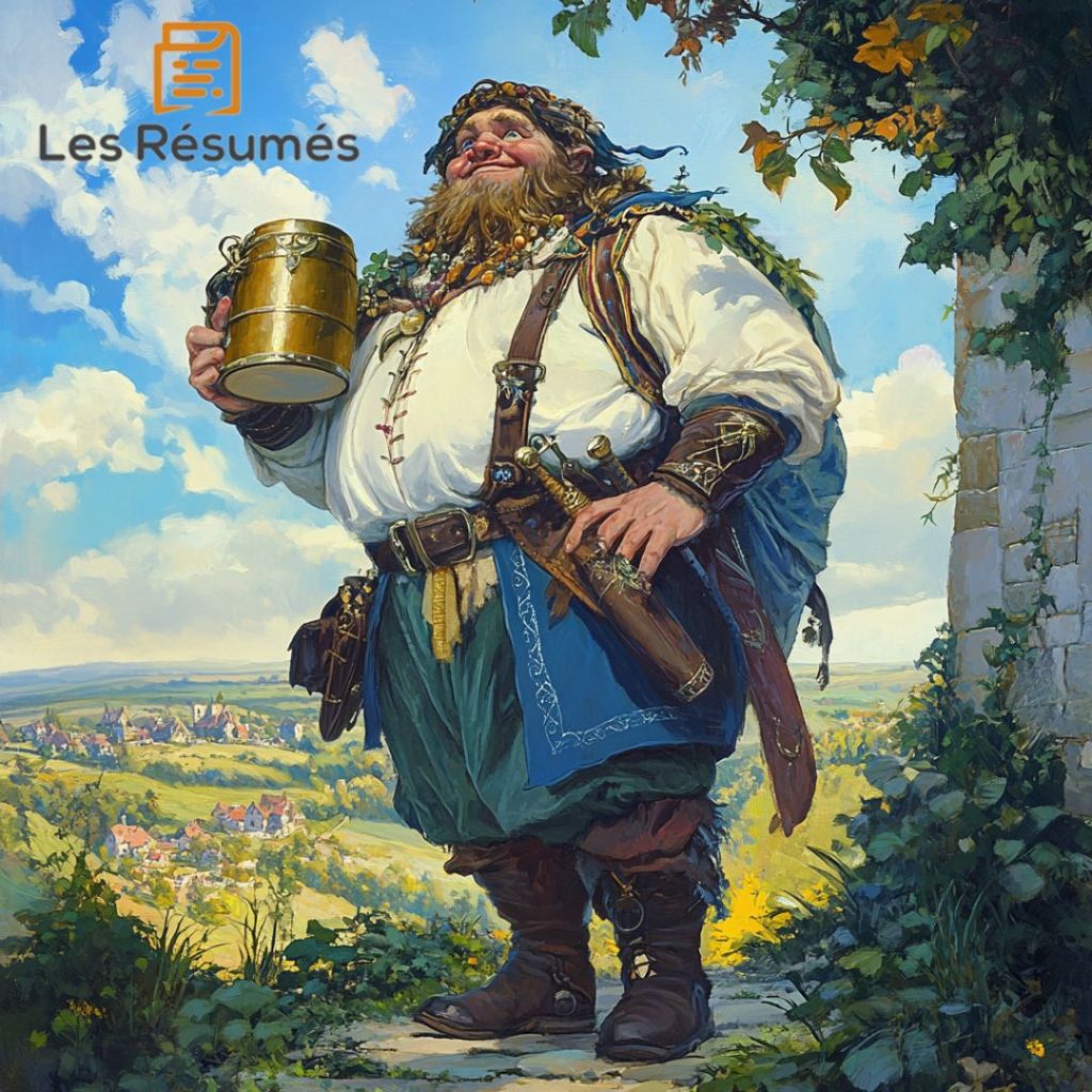 Illustration de Gargantua, le principal personnage dans l'œuvre de Rabelais.