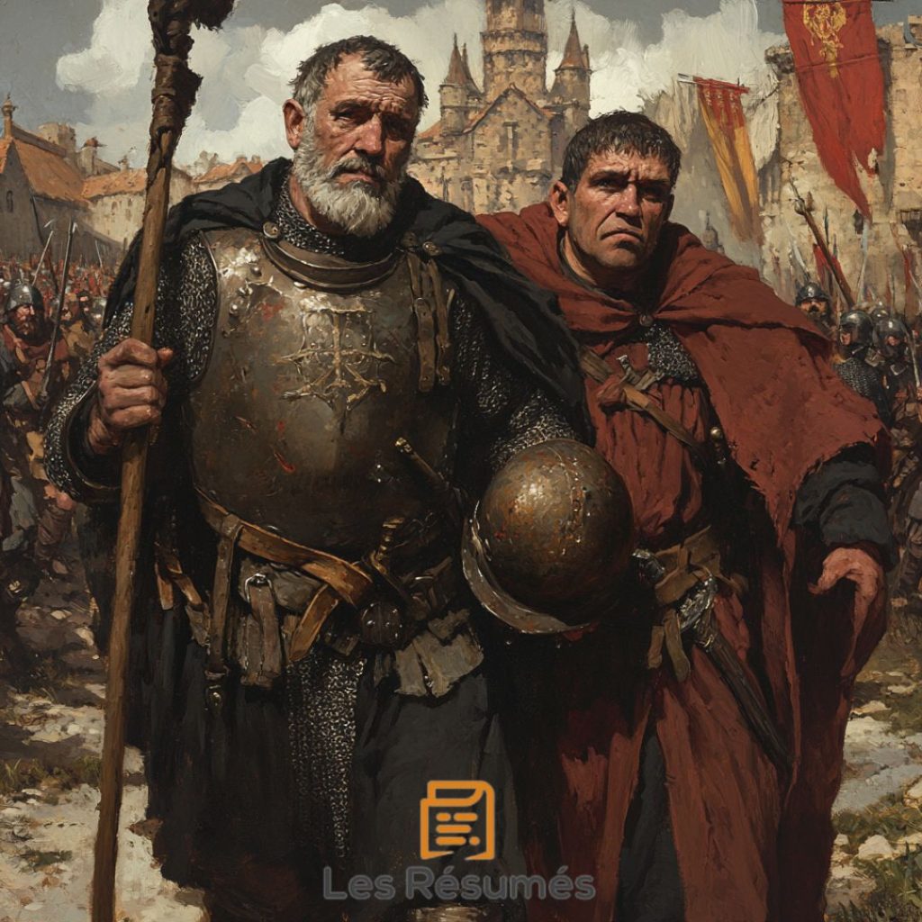 Image de Toucquedillon, dans Gargantua accompagné d'un soldat.