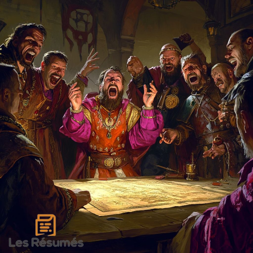 Image des conseillers de Picrochole, le roi antagoniste dans Gargantua.
