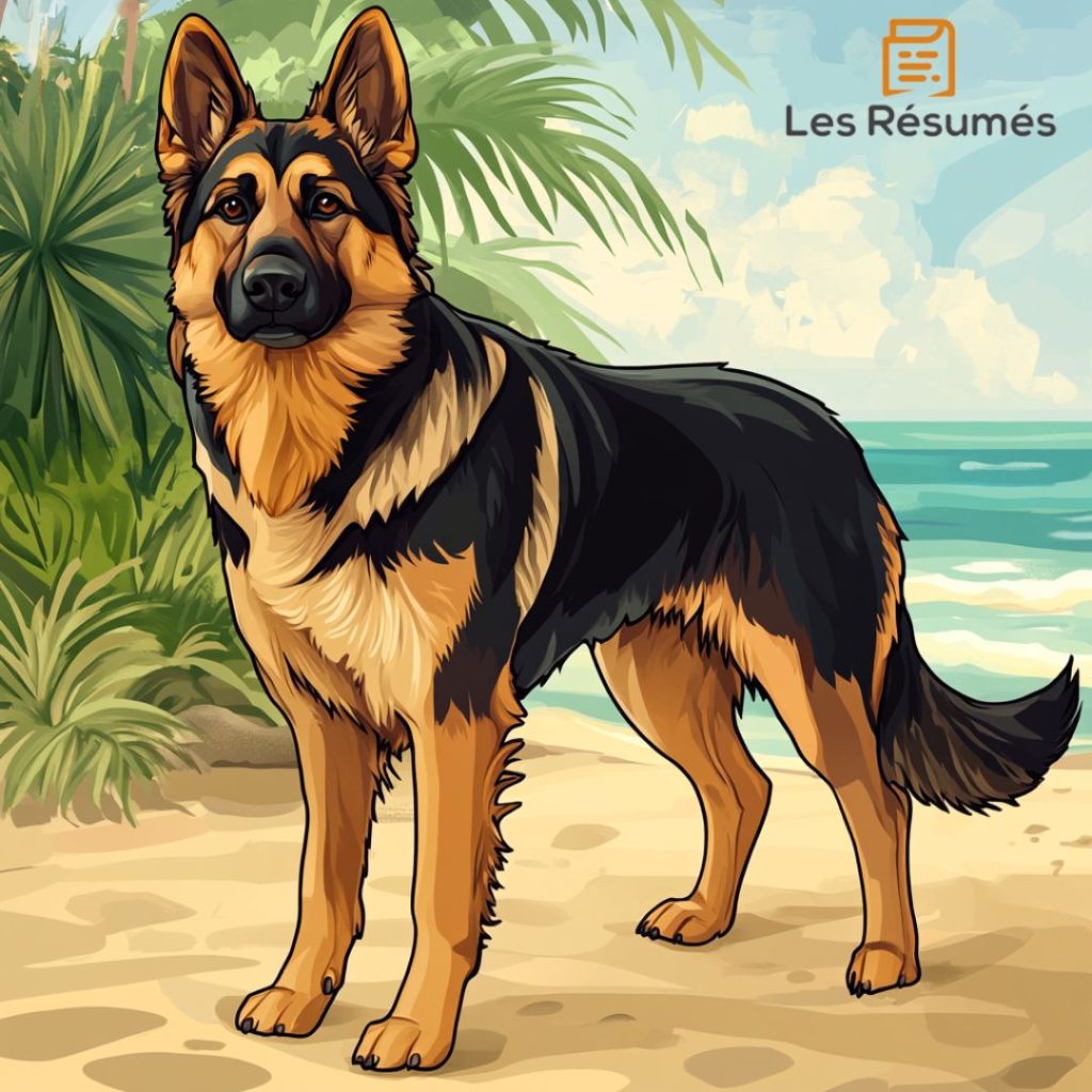 Image de Stella Artois, le berger allemand de Michael. 
