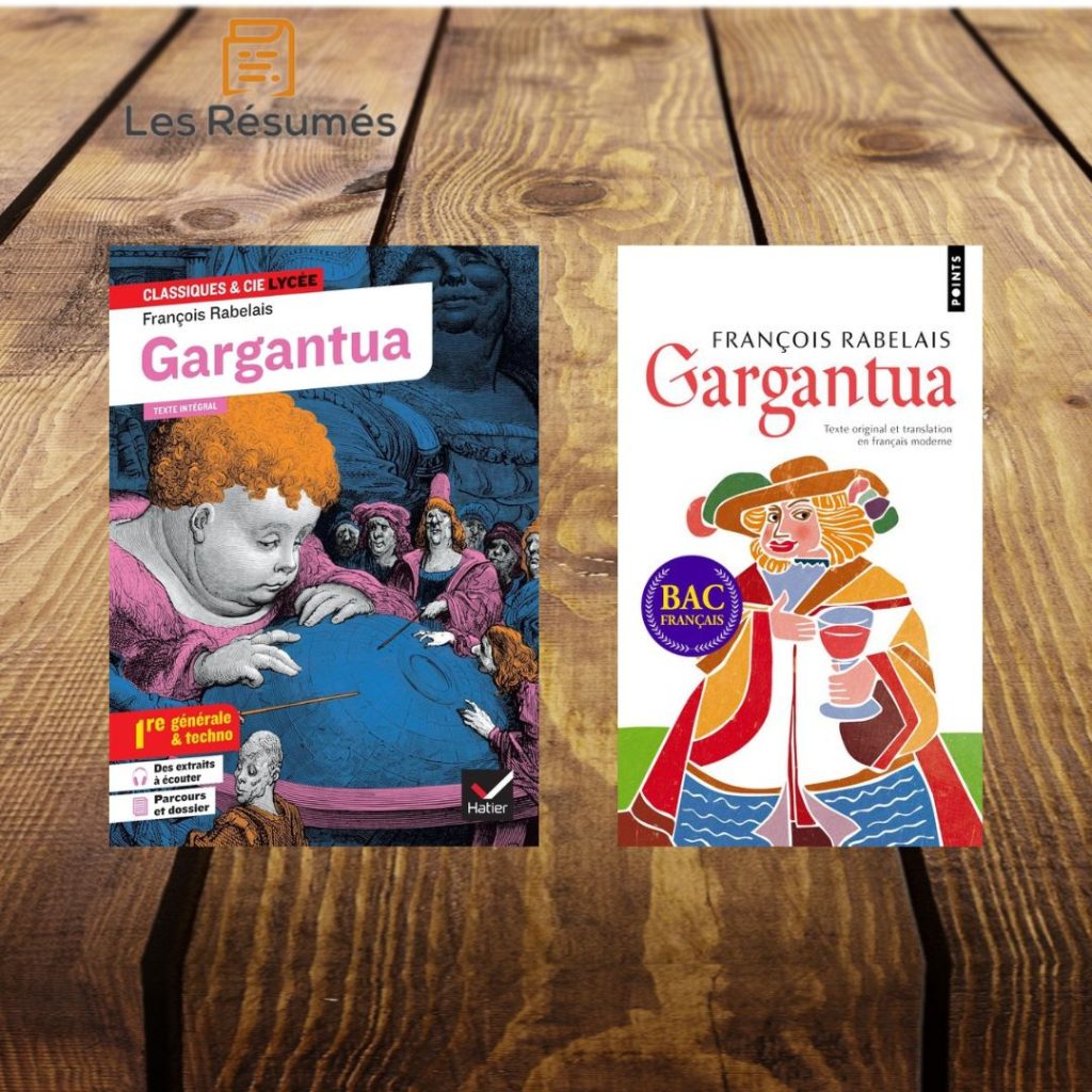 Pages de couvertures de Gargantua de François Rabelais.