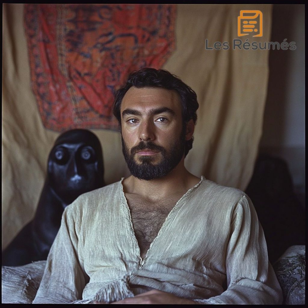 Photographie fictive de Romain Gary dans La Promesse de l'Aube.