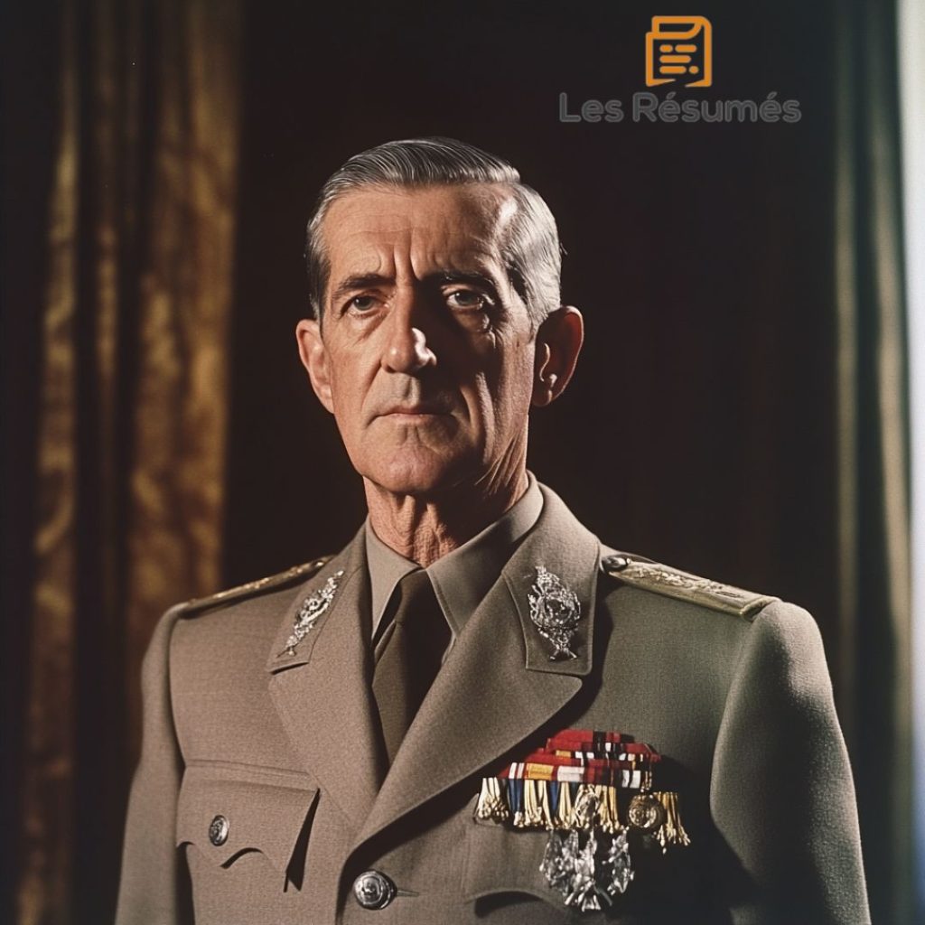 Photographie de Charles de Gaulle qui a décoré Romain Gary de la Croix de la Libération.
