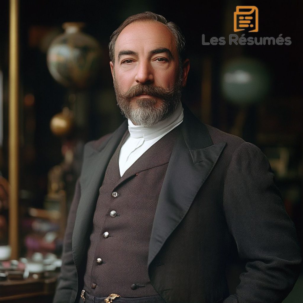 Photographie fictive de Paul Poiret, un célèbre couturier parisien, présent dans La Promesse de l'Aube.