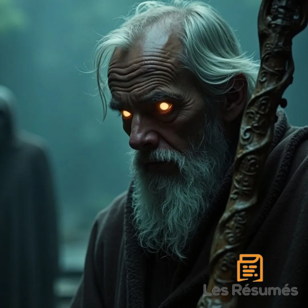 Photo de Tirésias, le devin aveugle, qu'Ulysse rencontre aux Enfers dans L'Odyssée d'Homère.