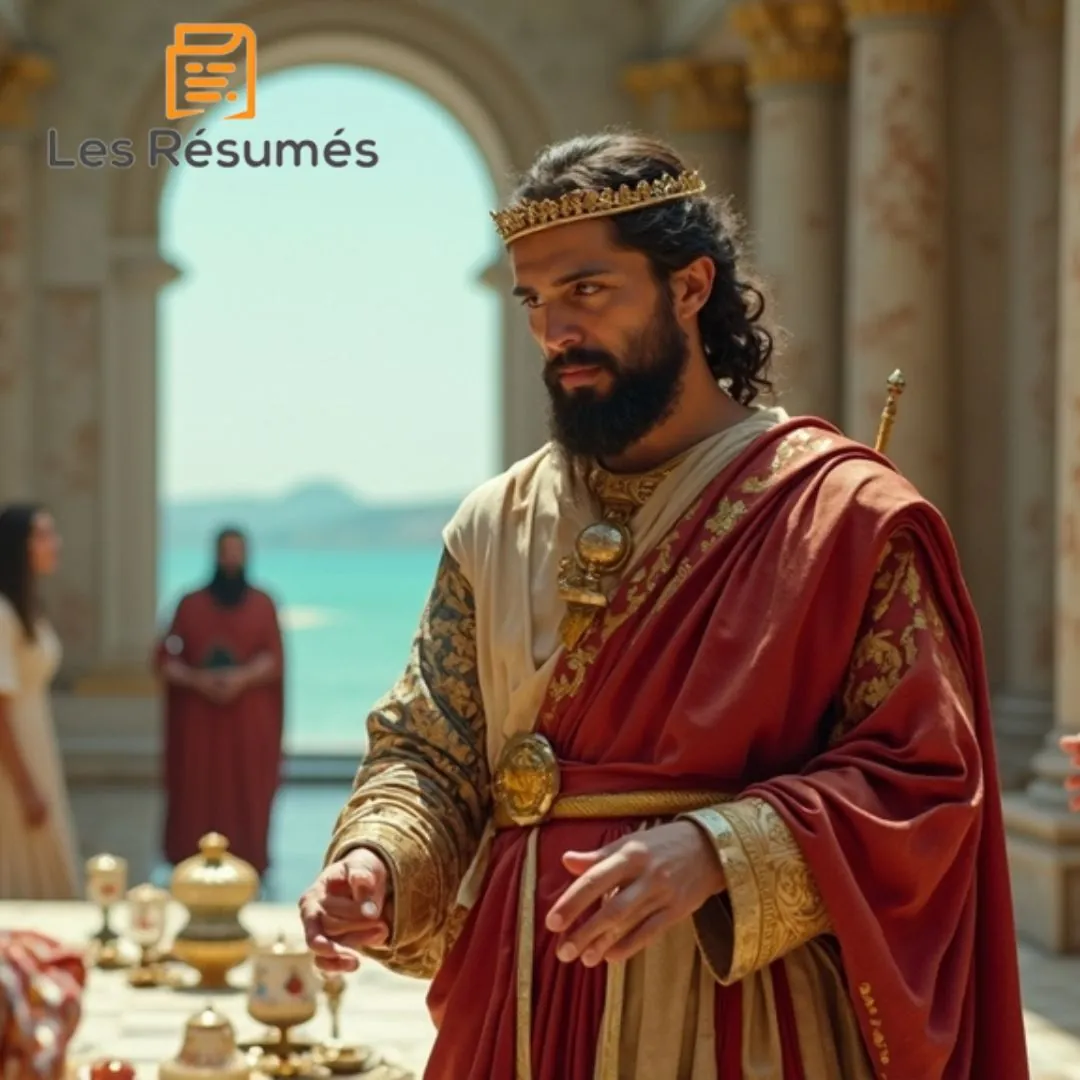 Photo d'e Mentor, le précepteur de Télémaque et guide d'Athéna'Alcinoos, le roi des Phéaciens qui aide Ulysse à rentrer chez lui dans L'Odyssée d'Homère.