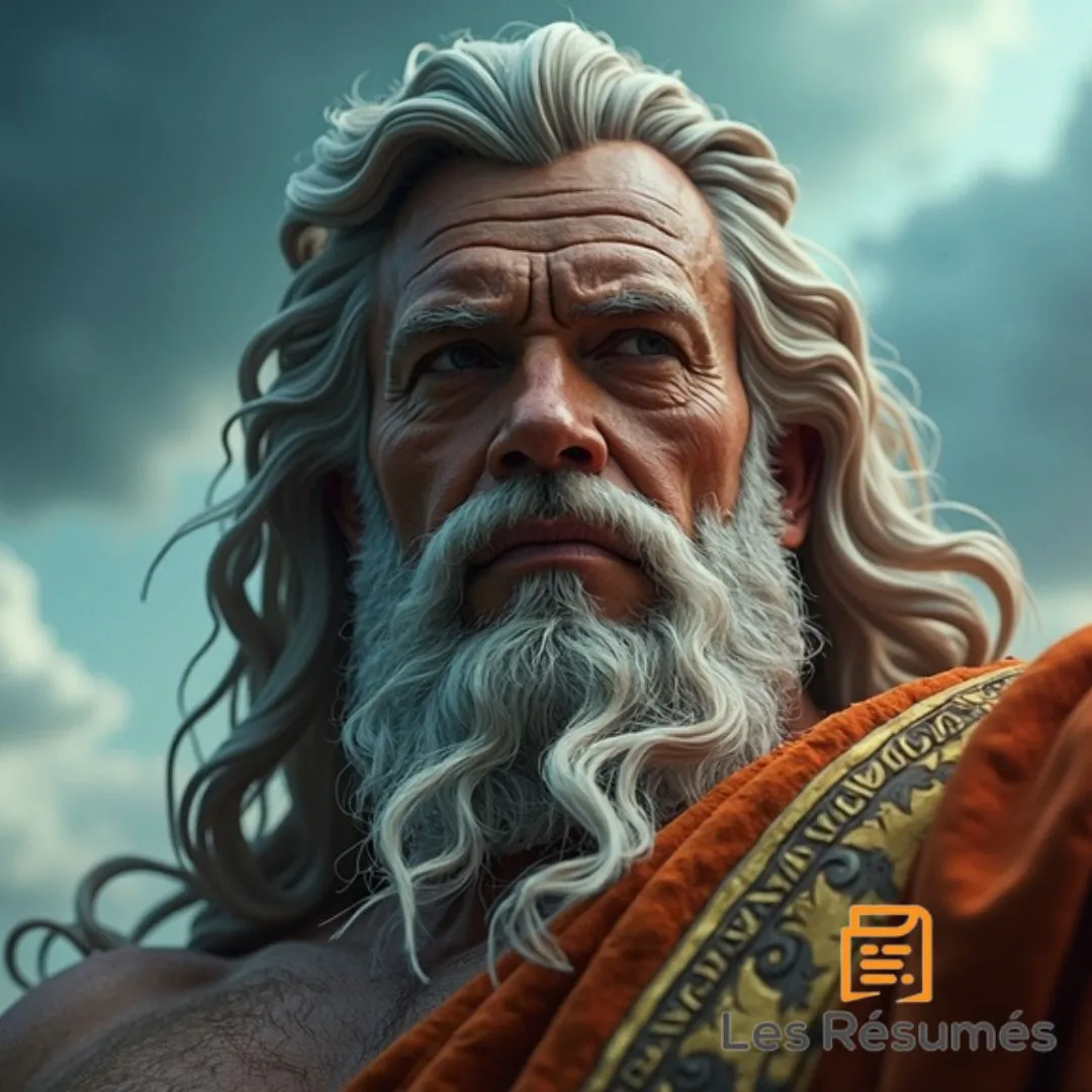Photo de Zeus qui vient en aide à Ulysse à la demande de sa fille Athéna dans L'Odyssée d'Homère.