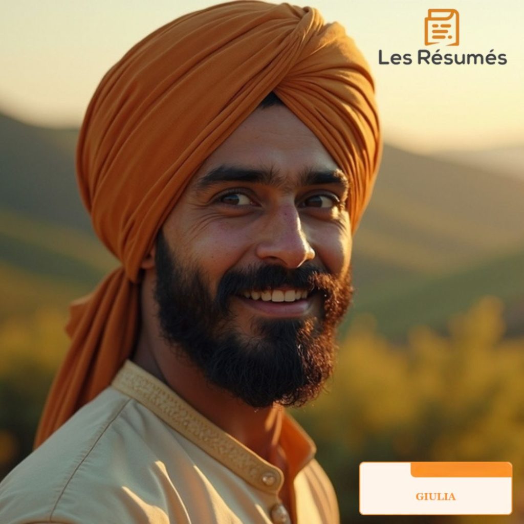 Photo de Kamal qui parte un amour avec Giulia et devient une source de soutien et d'innovation pour la jeune sicilienne. 