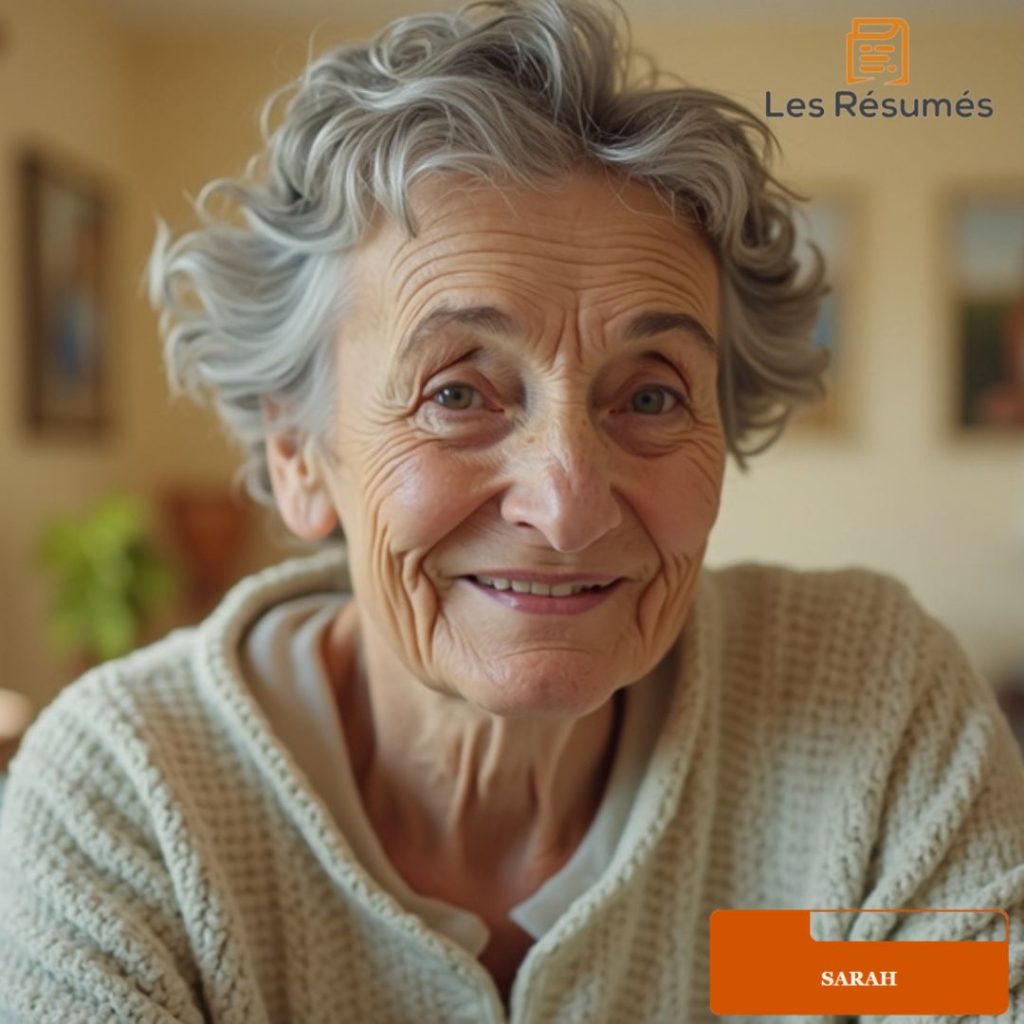 Photo de la mère de Sarah, un modèle de force et de résilience puisqu'elle a elle-même subit un cancer du sein. 