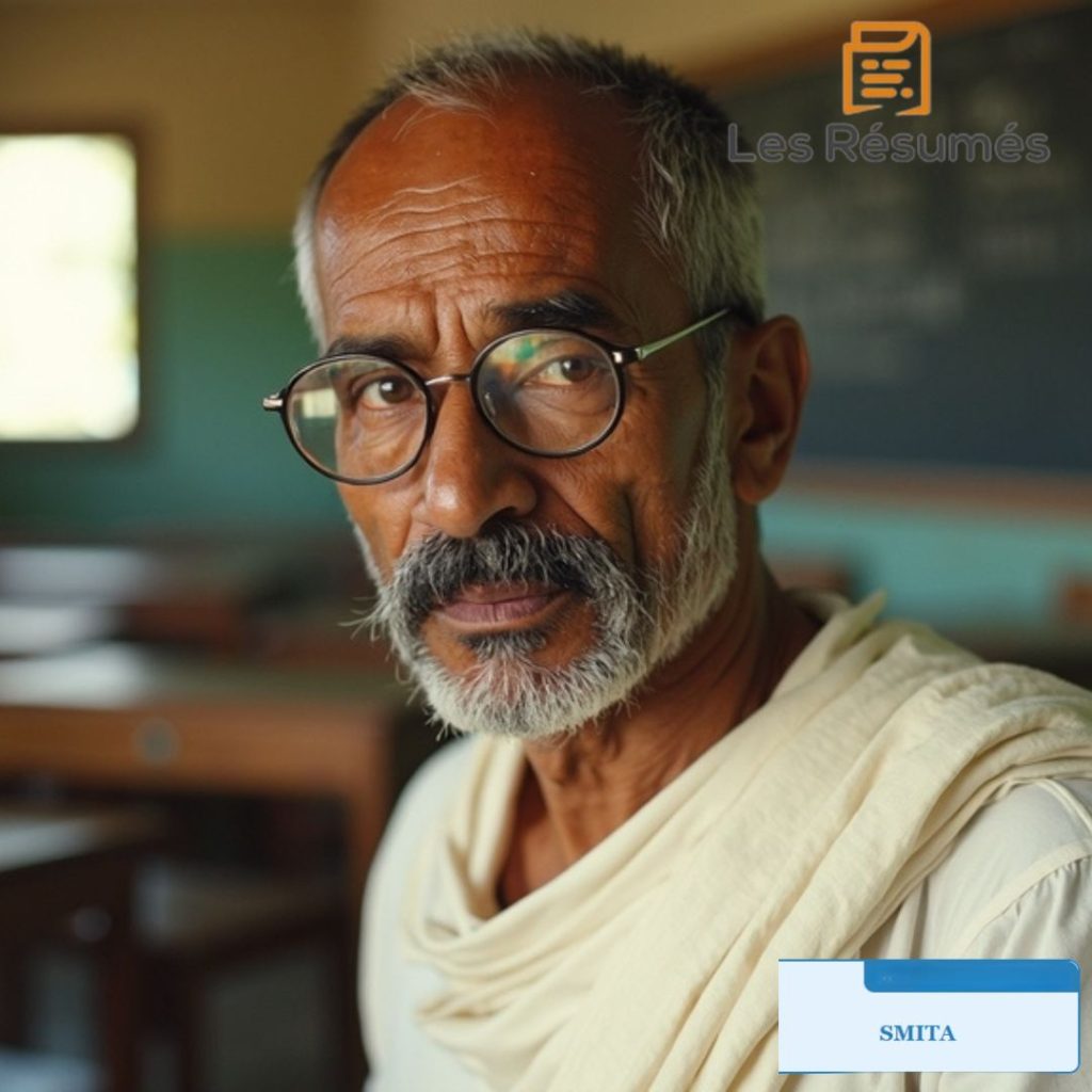 Photo du maître d'école dans l'histoire de Smita qui incarne la discrimination institutionnelle. 