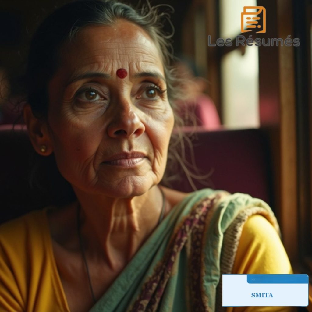 Photo de la femme que Smita rencontre dans le train. 