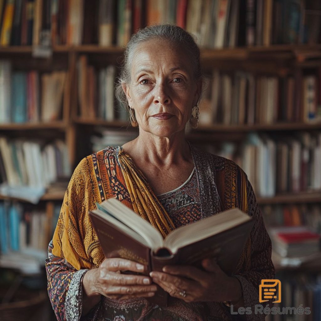 Photo de Madame Economopoulos, la voisine de Gabriel, qui lui fait découvrir le plaisir de la lecture dans Petit Pays.