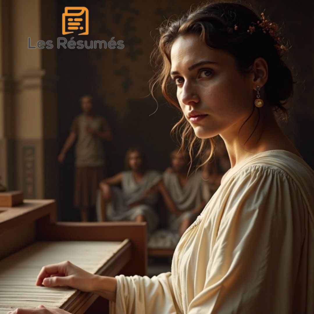 Photo de Pénélope tissant le stuaire pour Laërte, dans Les Aventures d'Ulysse.