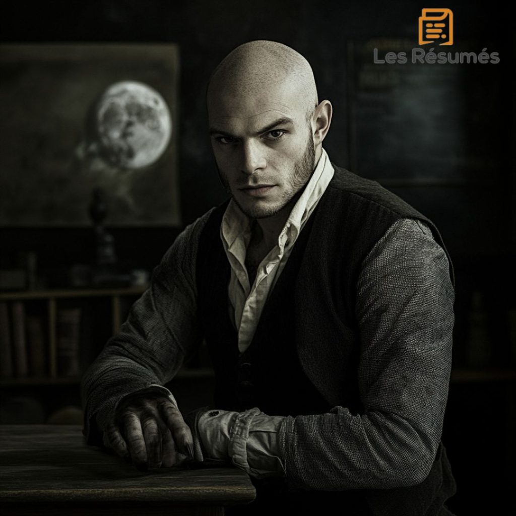Photographie de M. Leloup, le professeur lycanthrope dans L'Île du Crâne. 