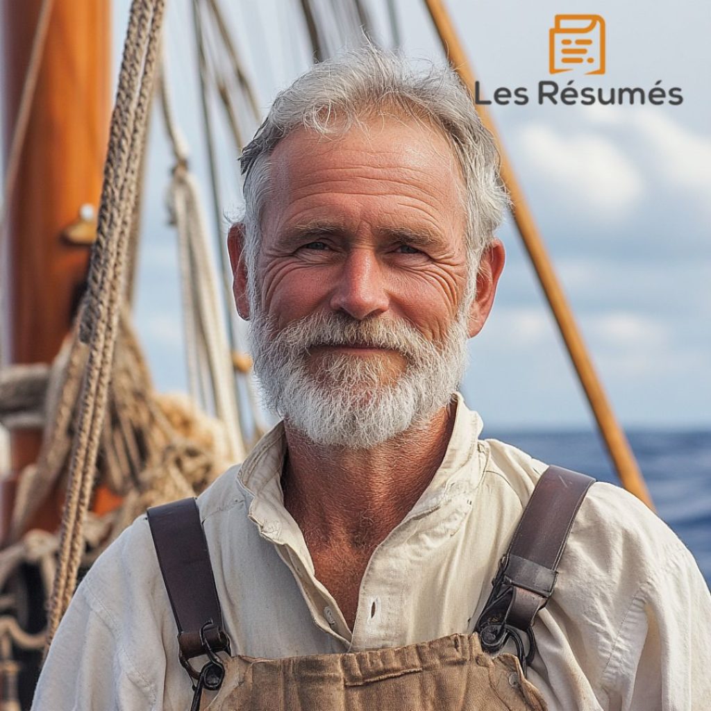 Photo du capitaine Tolgom qui est obligé de séjourner sur l'île inexistante.