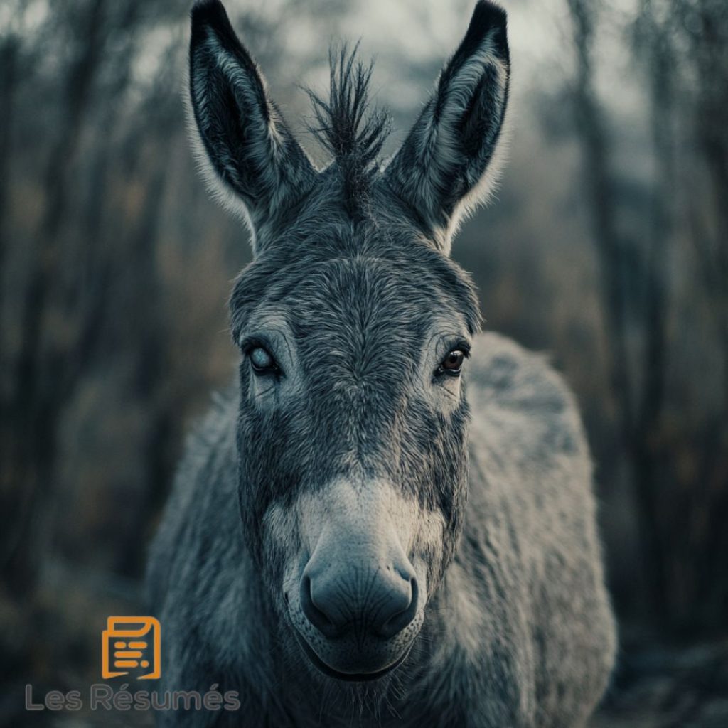 Photo de Cadichon, l'âne de Marie, connu pour ses pets sonores.