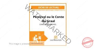 Page d'en tête de la fiche de lecture sur Perceval ou le conte du Graal de Chrétien de Troyes comportant résumé, analyse des personnages et étude.