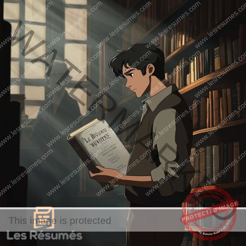 Alex en train de choisir un livre dans la libraire Styx