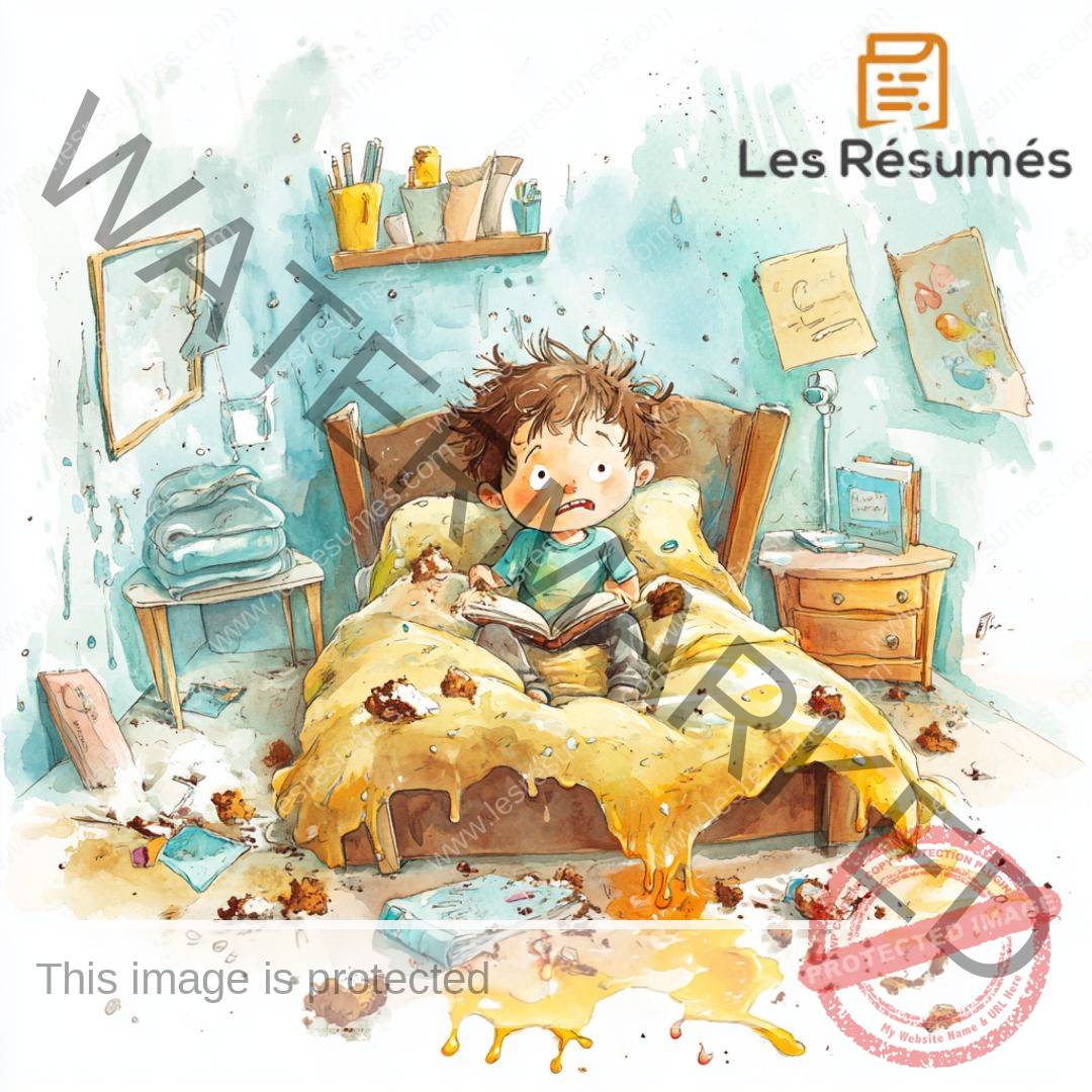 Illustration du Petit Nicolas malade dans notre résumé 