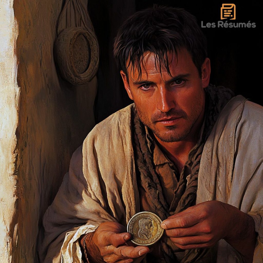 Illustration du voyageur étranger pour notre résumé du shilling d'argent.. 