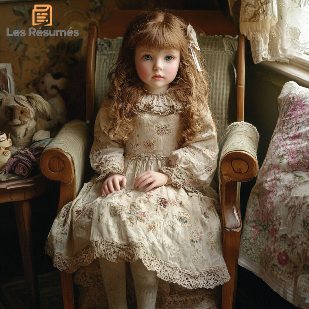 Photo de Sophie, la poupée d'Ida, qui est une témoin silencieuse qui prête l'oreille.