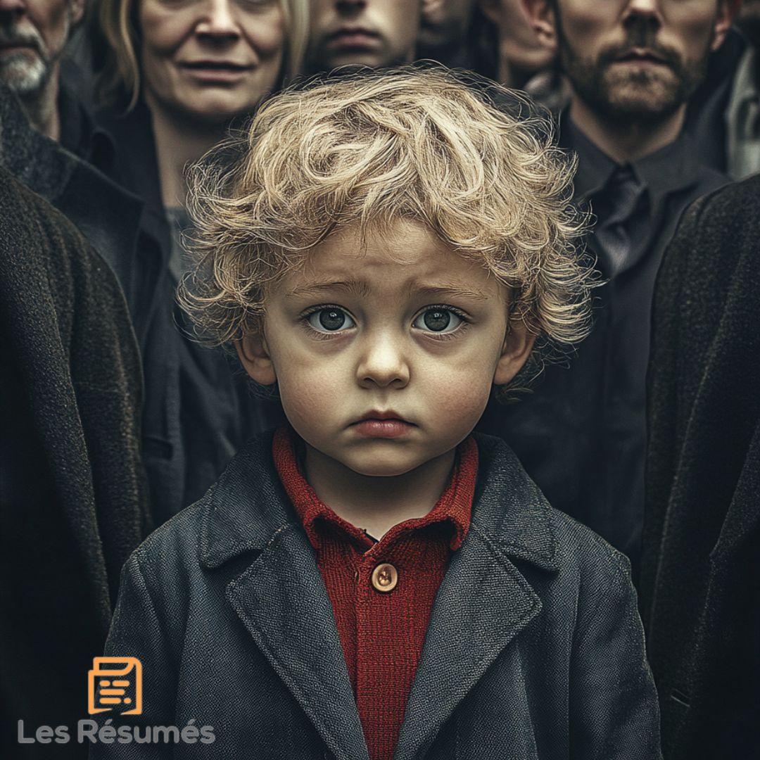 Photographie du Petit enfant qui se rend que l'empereur est nu. 