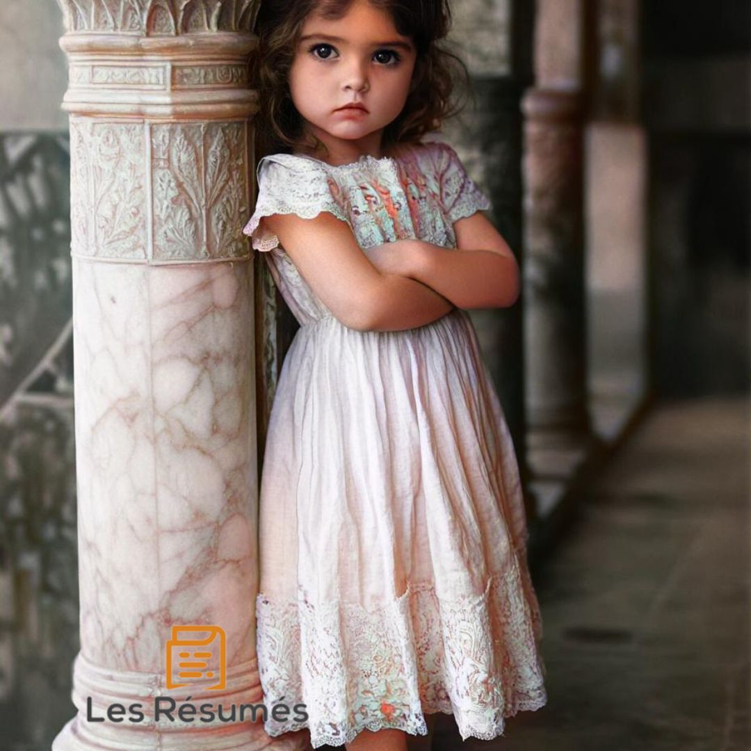 Photo de la petite fille prétentieuse dans Papotage d'enfants. 