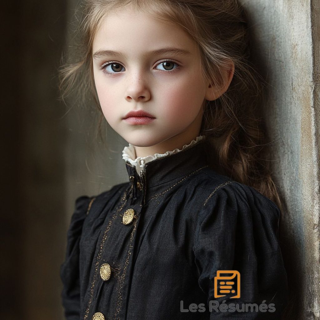 Photographie de La petite fille du marchand qui tient tête à la petite fille prétentieuse. 