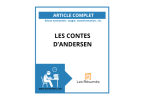 Page de garde de notre dossier complet sur les contes d'Andersen.