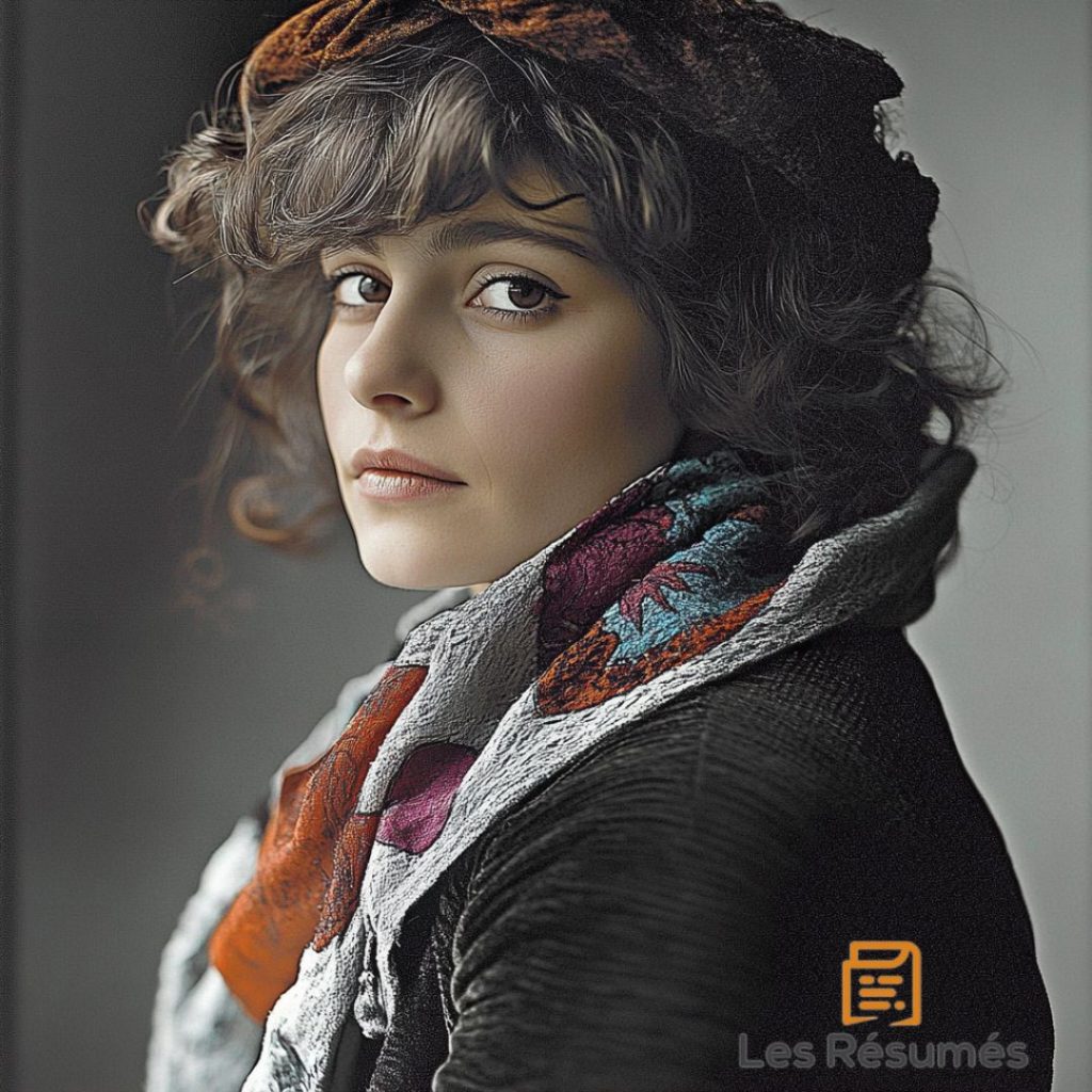 Photographie de la narratrice dans Madame, une nouvelle du recueil La Chambre éclairée de Colette. 