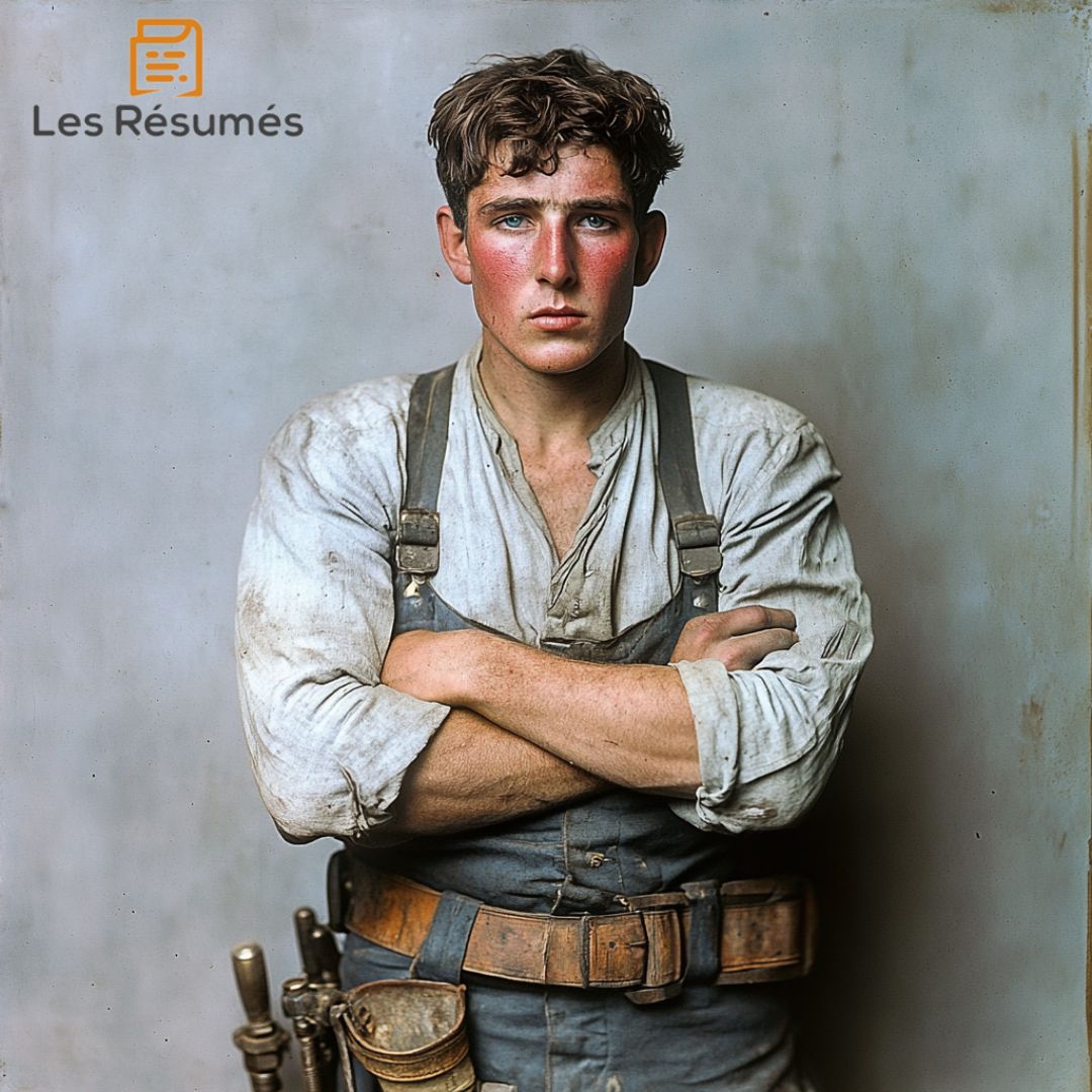 Photo du jeune plombier qui Se montre présomptueux dans Plomberie et Gaz. 