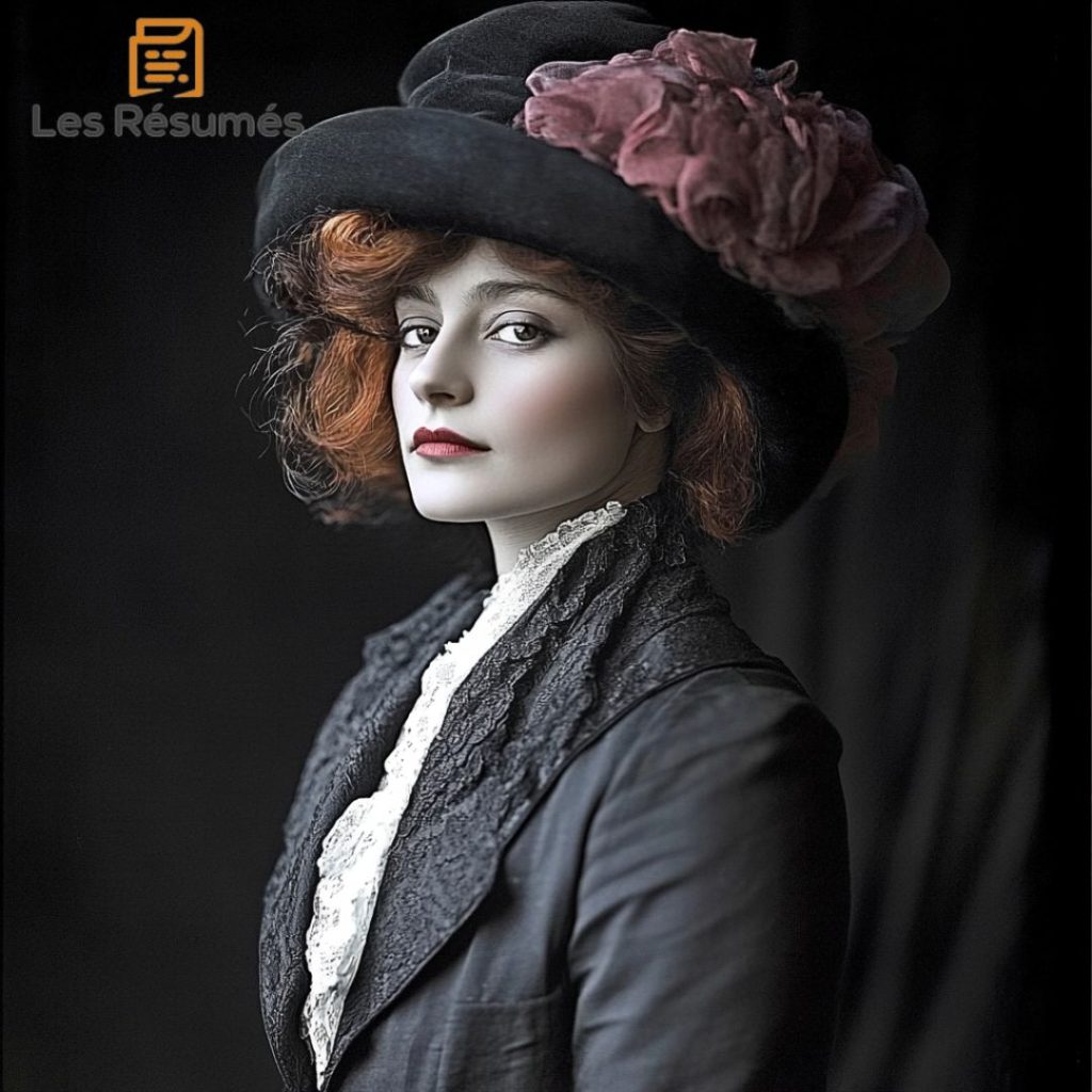 Photographie de la narratrice dans Présages, une des nouvelles du recueil de La Chambre éclairée de Colette. 