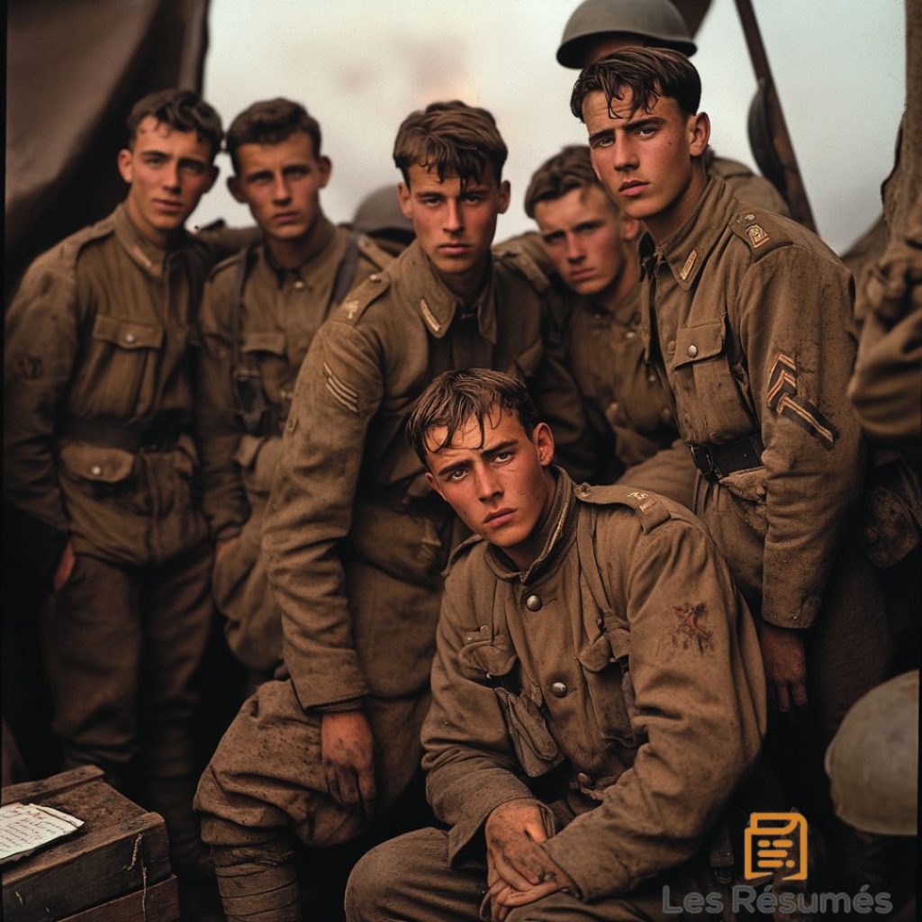 Photographie des autres soldats qui se sont mariés ou qui sont restés seuls. 