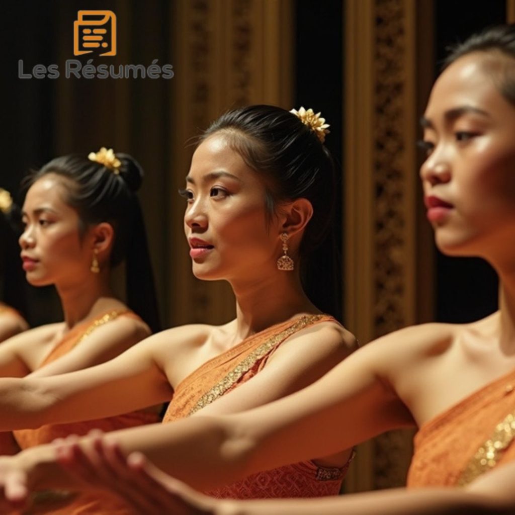 Photographie des danseuses cambodgiennes. 